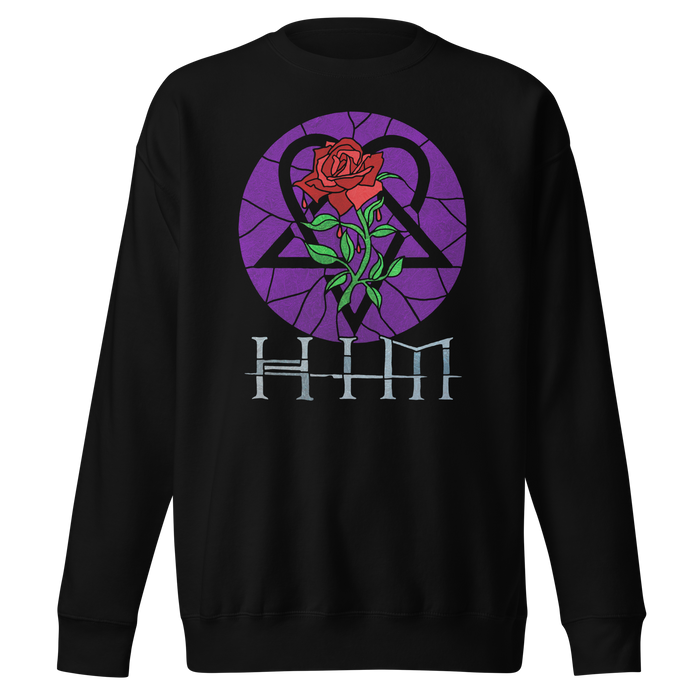 Stakes - HIM - Stained Glass Jumbo Print Sweatshirt - Black