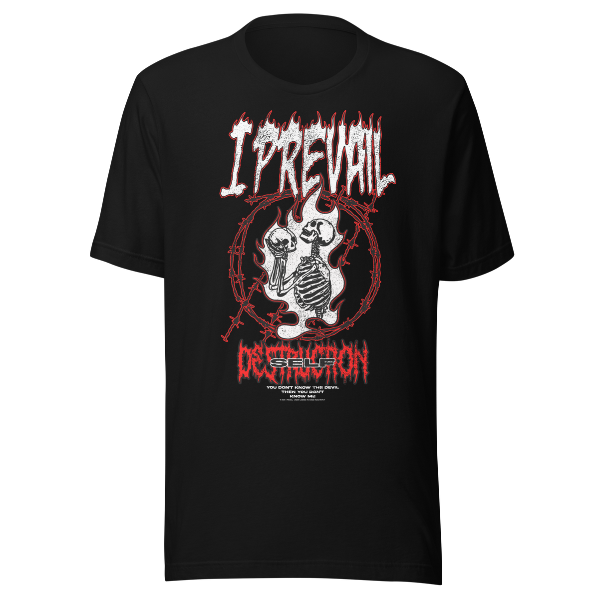 Stakes - I Prevail Self Destruction T-Shirt - Black