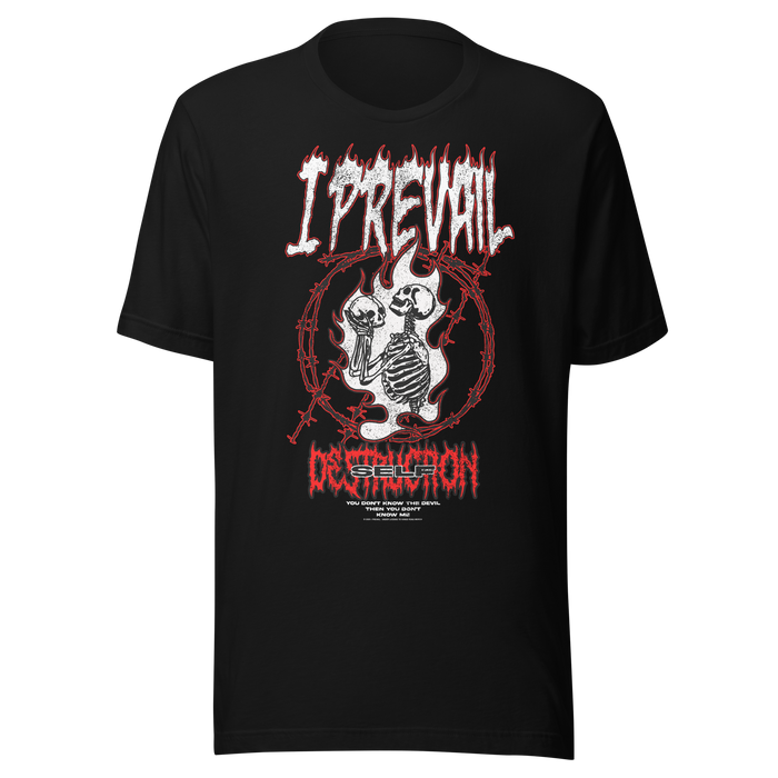 Stakes - I Prevail Self Destruction T-Shirt - Black