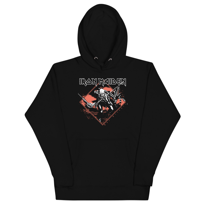 Stakes - Iron Maiden - Trooper Diamond Hoodie - Black
