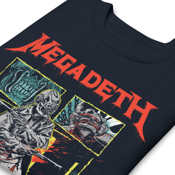 Stakes - Megadeth - Killing Time Jumbo Print Sweatshirt - Navy