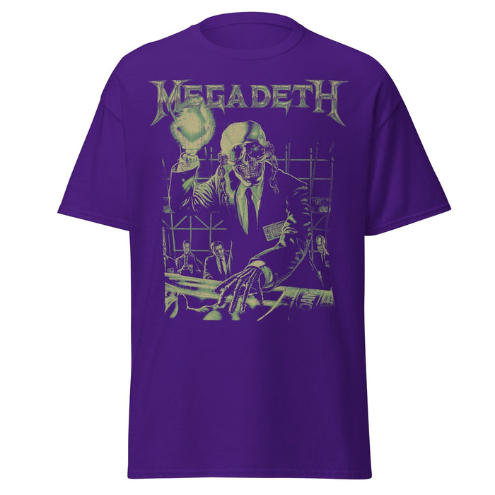 MegaDeth - See No Evil Jumbo Print T-Shirt - Purple