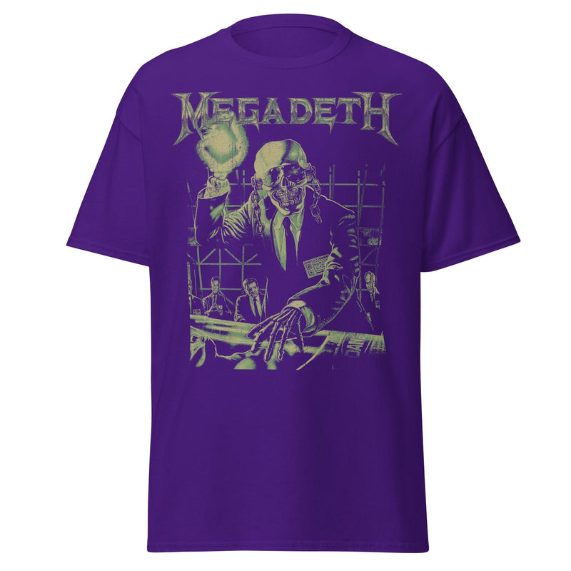 MegaDeth - See No Evil Jumbo Print T-Shirt - Purple