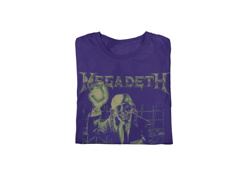 MegaDeth - See No Evil Jumbo Print T-Shirt - Purple