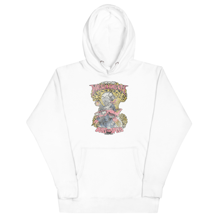MegaDeth - Vintage Built for Speed Classic Hoodie - White