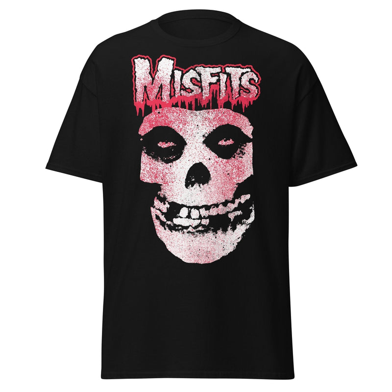 Stakes - Misfits Tagged Skull Jumbo Print T-shirt - Black
