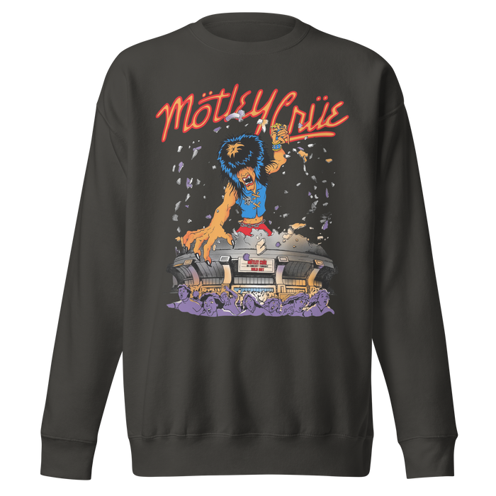 Motley Crue - Allister Dome Jumbo Print Sweatshirt - Gray