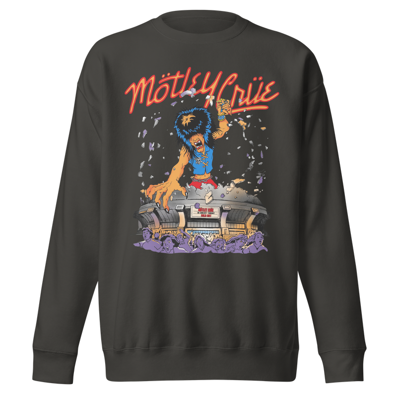 Motley Crue - Allister Dome Jumbo Print Sweatshirt - Gray