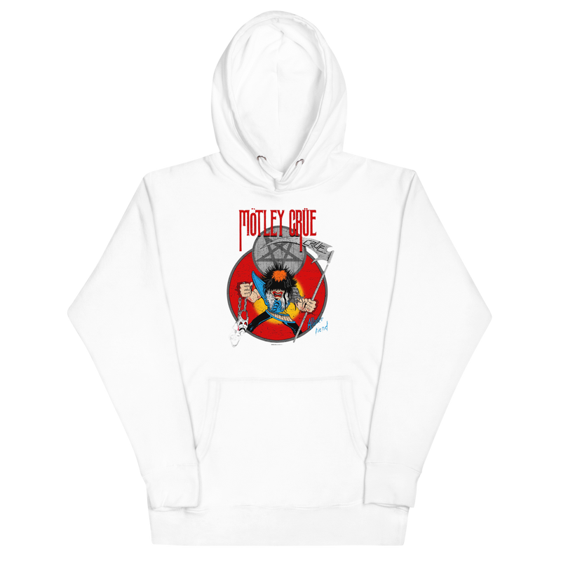 Motley Crue - Allister Reaper Classic Hoodie - White