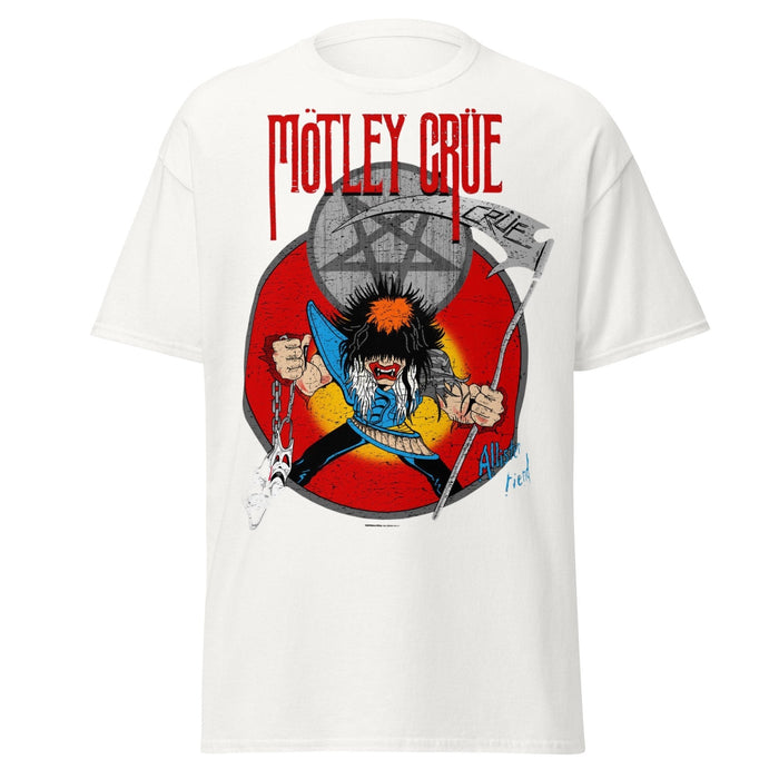 Motley Crue - Allister Reaper Jumbo Print T - White