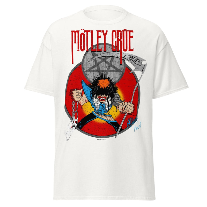 Motley Crue - Allister Reaper Jumbo Print T - White