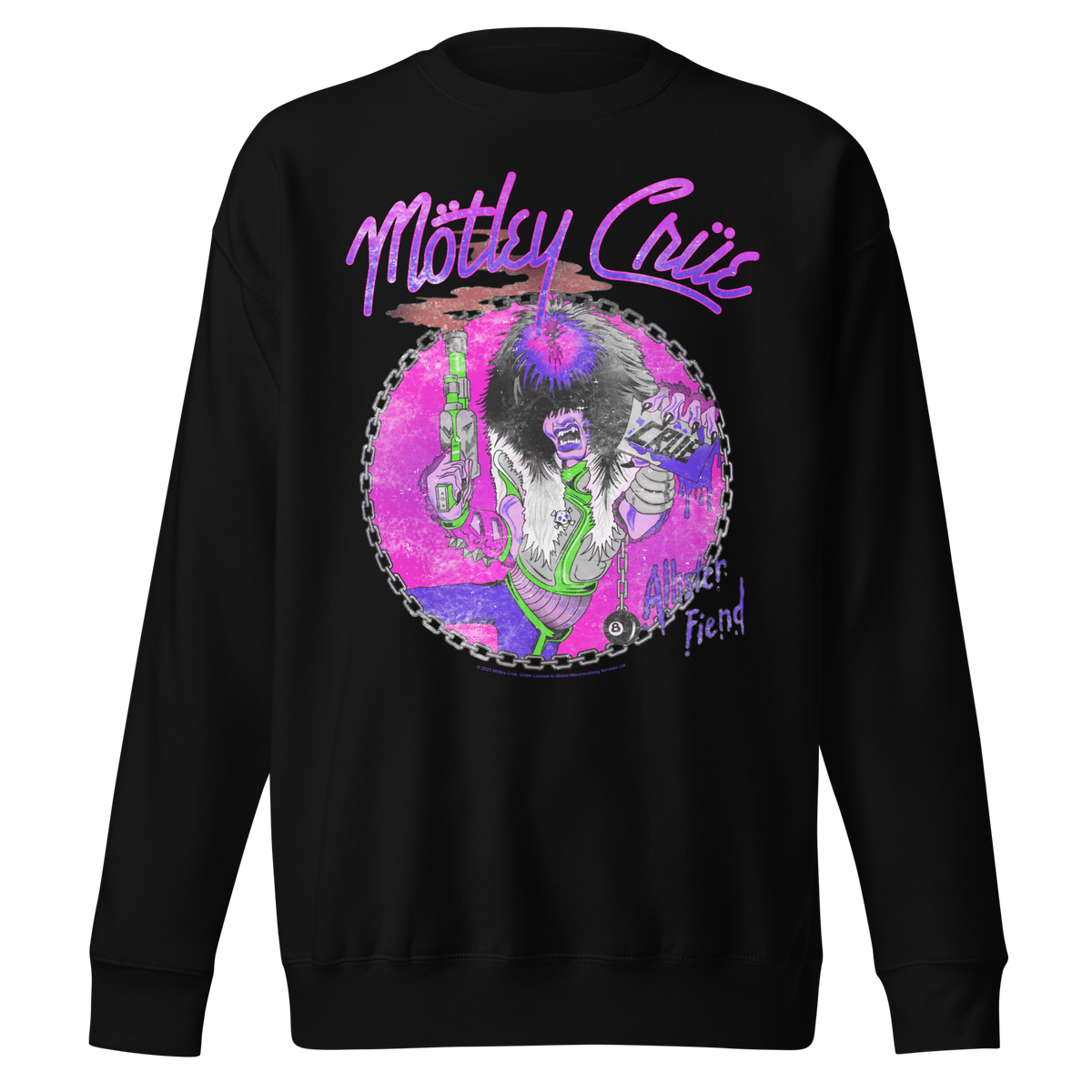 Motley Crue - Purple Allister Jumbo Print Sweatshirt - Black