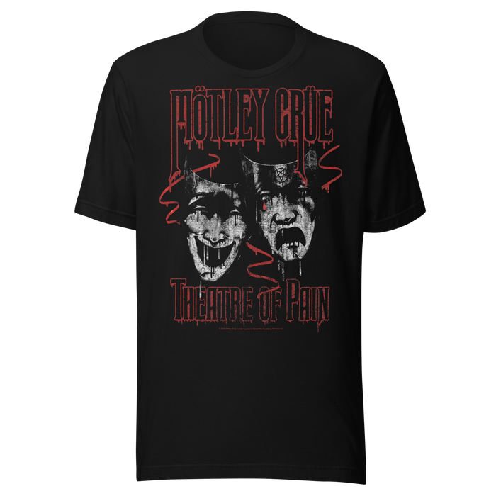 Stakes - Motley Crue - Theatre of Pain Jumbo Print T-Shirt - Black