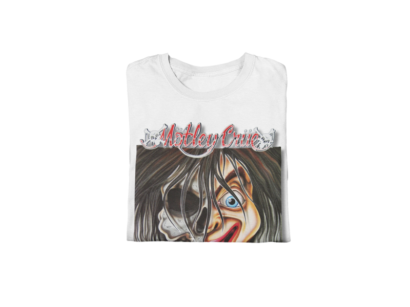 Motley Crue - Vintage Dr. Feelgood Jumbo Print T-Shirt - White