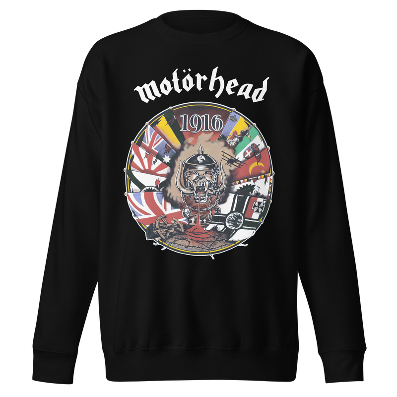 Motorhead - Vintage 1916 Jumbo Print Sweatshirt - Black