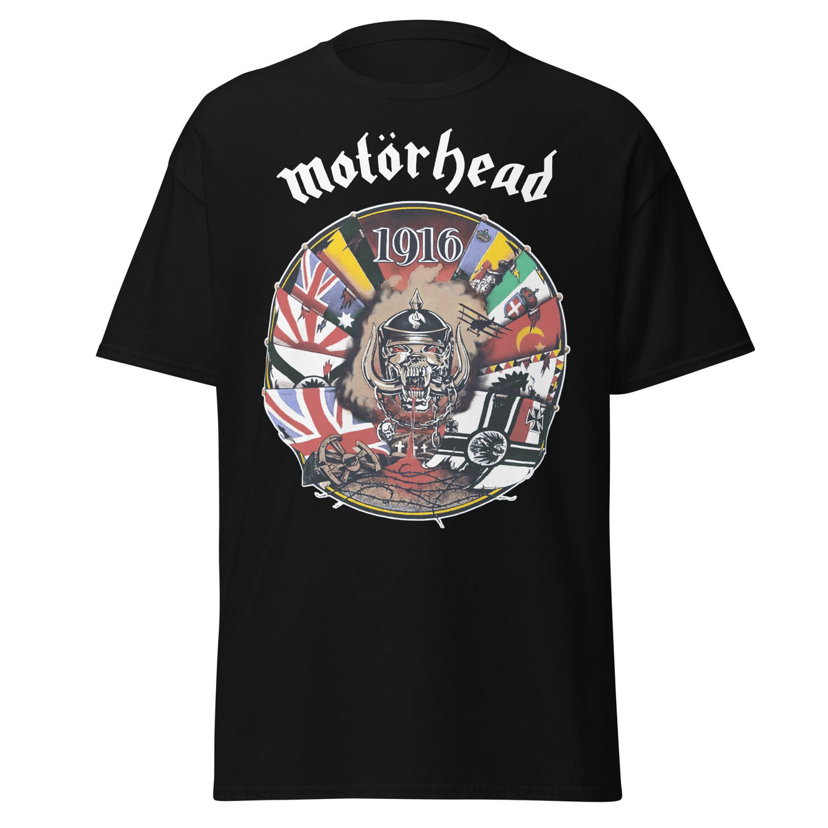Motorhead - Vintage 1916 Jumbo Print T-Shirt - Black