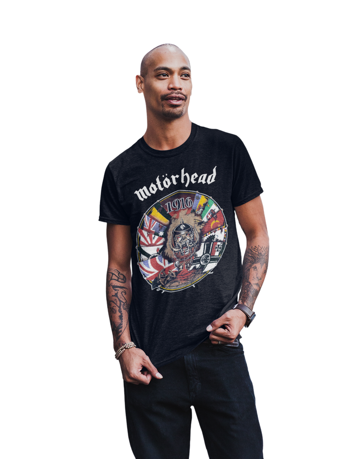 Motorhead - Vintage 1916 Jumbo Print T-Shirt - Black