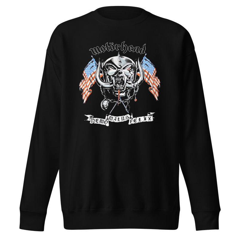 Stakes - Motorhead - Vintage 1992 Nemo Malus Felix Jumbo Print Sweatshirt - Black