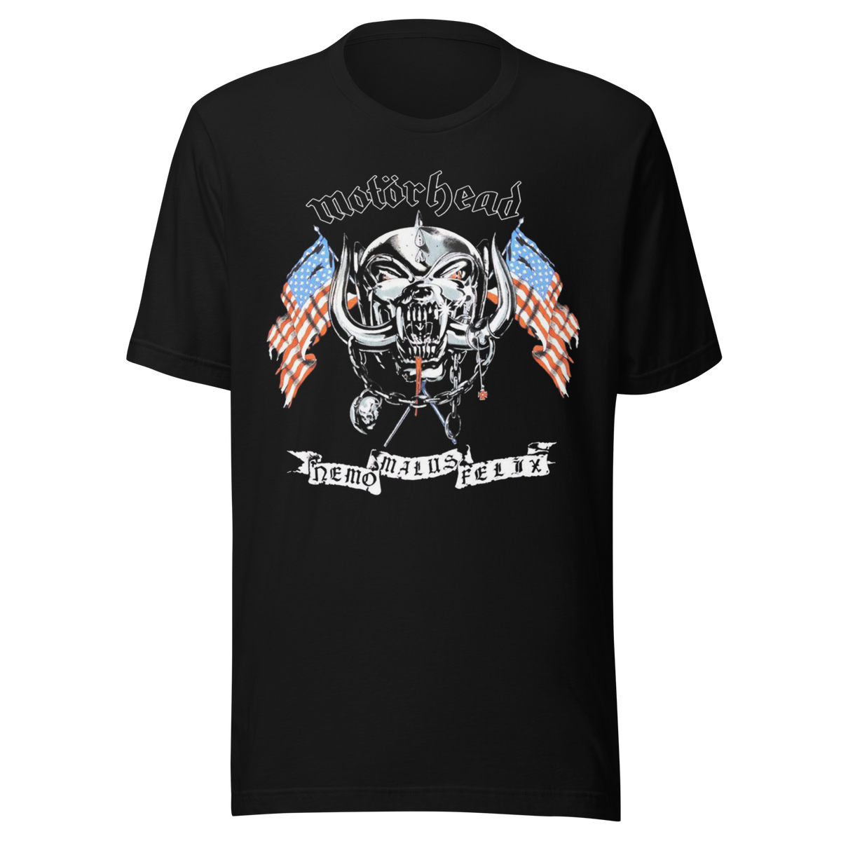 Stakes - Motorhead - Vintage 1992 Nemo Malus Felix Jumbo Print T-Shirt - Black