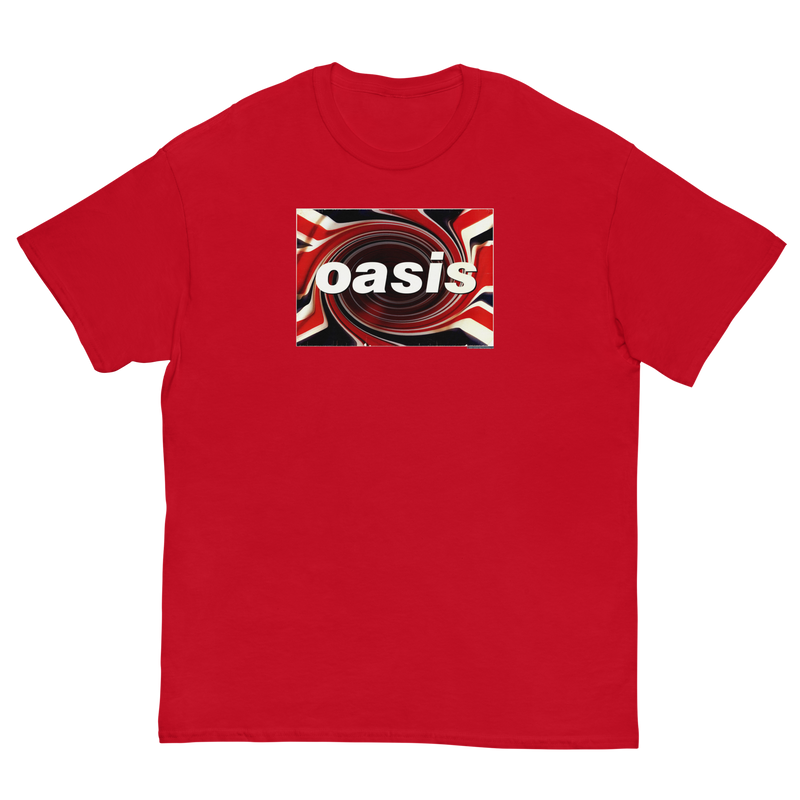 Oasis - Union Jack Jumbo Print T - Red