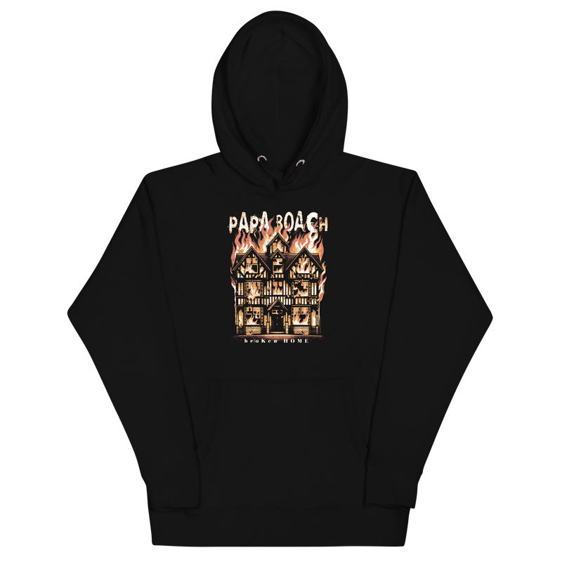Stakes - Papa Roach Broken Home Hoodie - Black