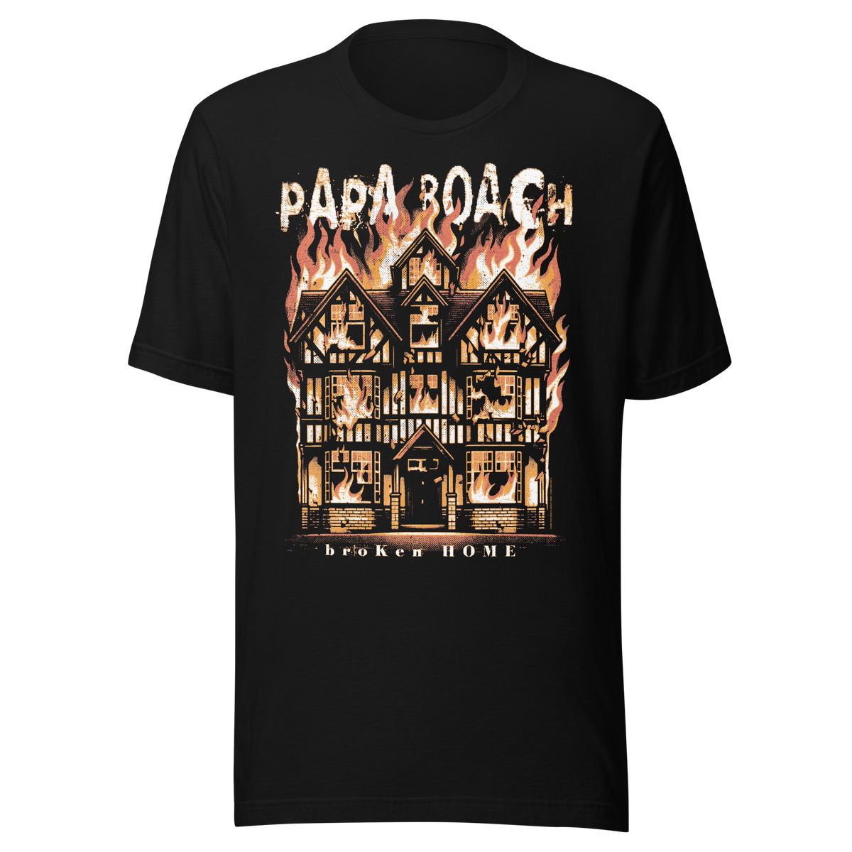 Stakes - Papa Roach Broken Home T-Shirt - Black