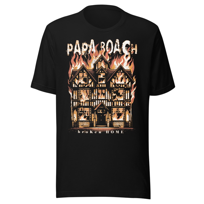 Stakes - Papa Roach Broken Home T-Shirt - Black