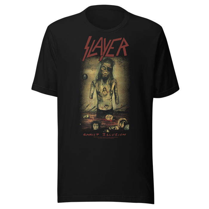 Stakes - Slayer - Christ Illusion Jumbo Print T-Shirt - Black