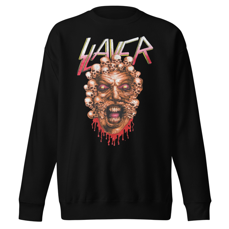 Stakes - Slayer Demon Drip Jumbo Print Sweatshirt - Black