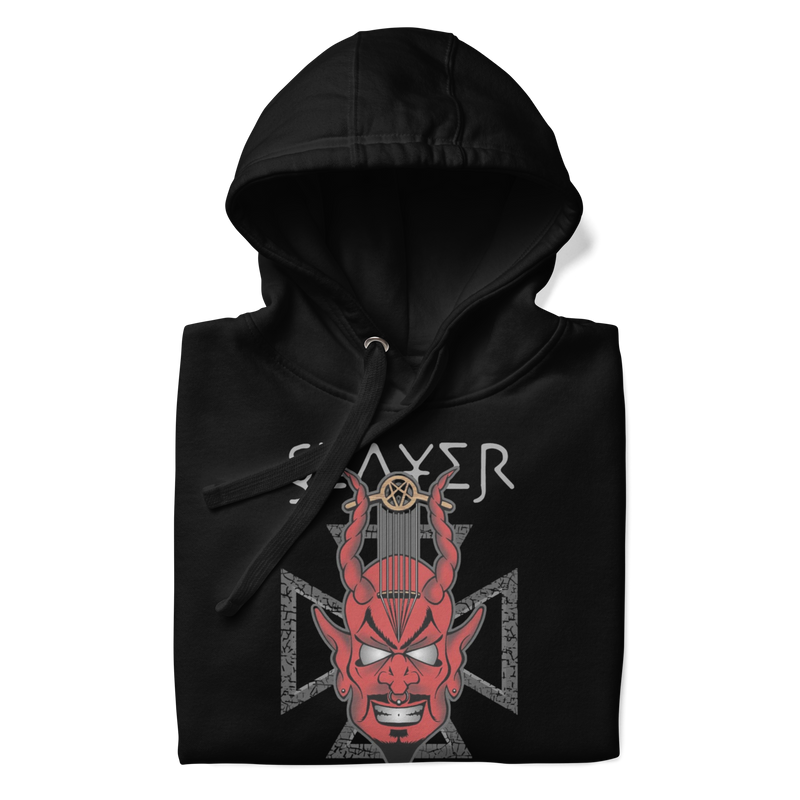 Stakes - Slayer Devil's Horns Vintage Hoodie - Black
