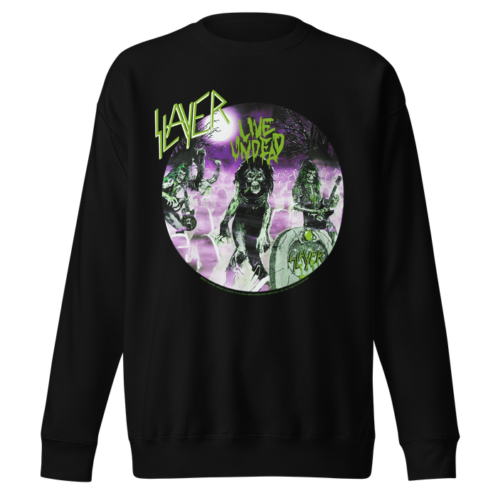 Stakes - Slayer Green Undead Jumbo Print Sweatshirt - Black