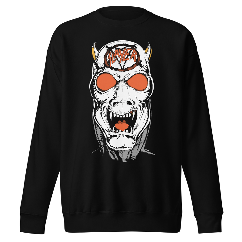 Slayer - Reign In Blood 86-87 Tour Vintage Jumbo Print Sweatshirt - Black