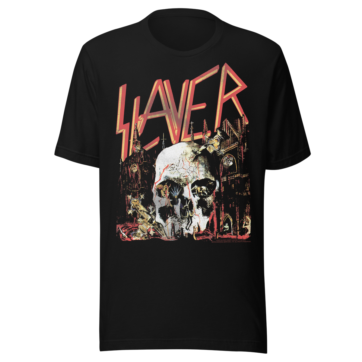 Stakes - Slayer - Sound Skull Jumbo Print T-Shirt - Black