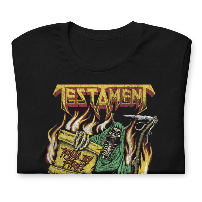 Stakes - Testament Trial by Fire T-Shirt - Black
