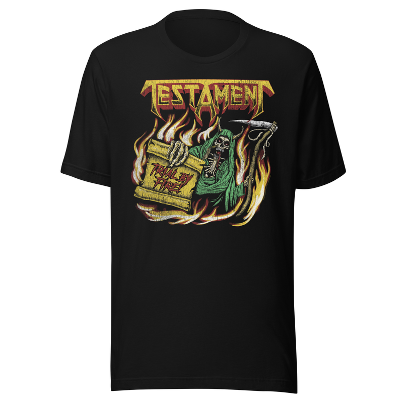 Stakes - Testament Trial by Fire T-Shirt - Black