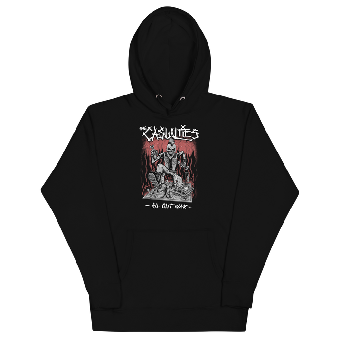 Stakes - The Casualties All Out War Hoodie - Black