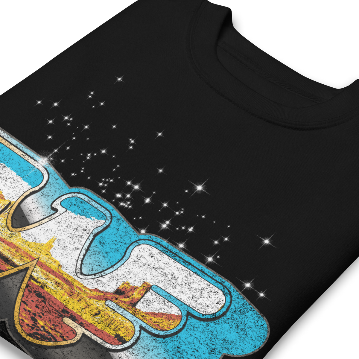 Stakes - Waylon Jennings Eagle W Sweatshirt - Black