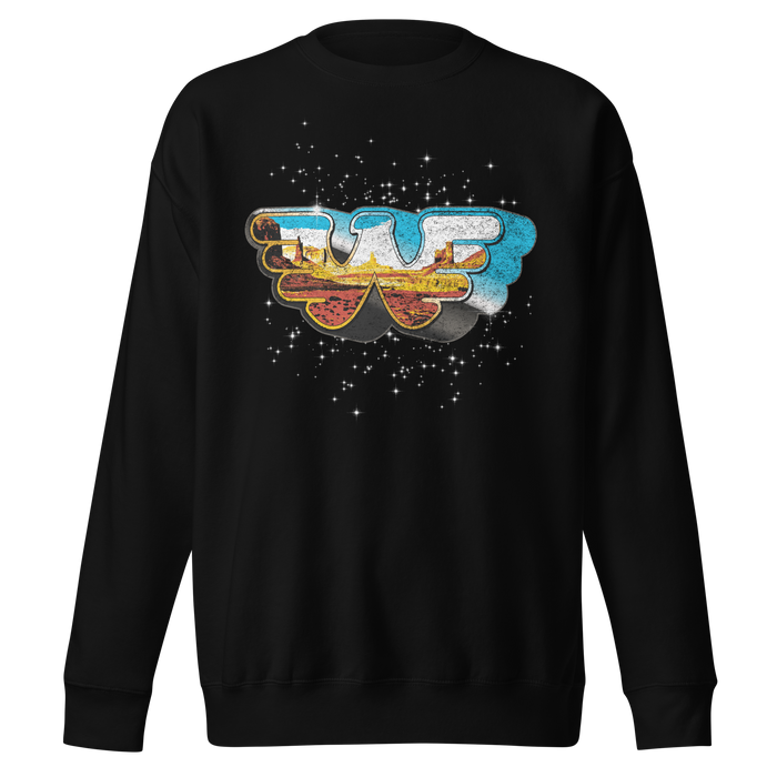 Stakes - Waylon Jennings Eagle W Sweatshirt - Black