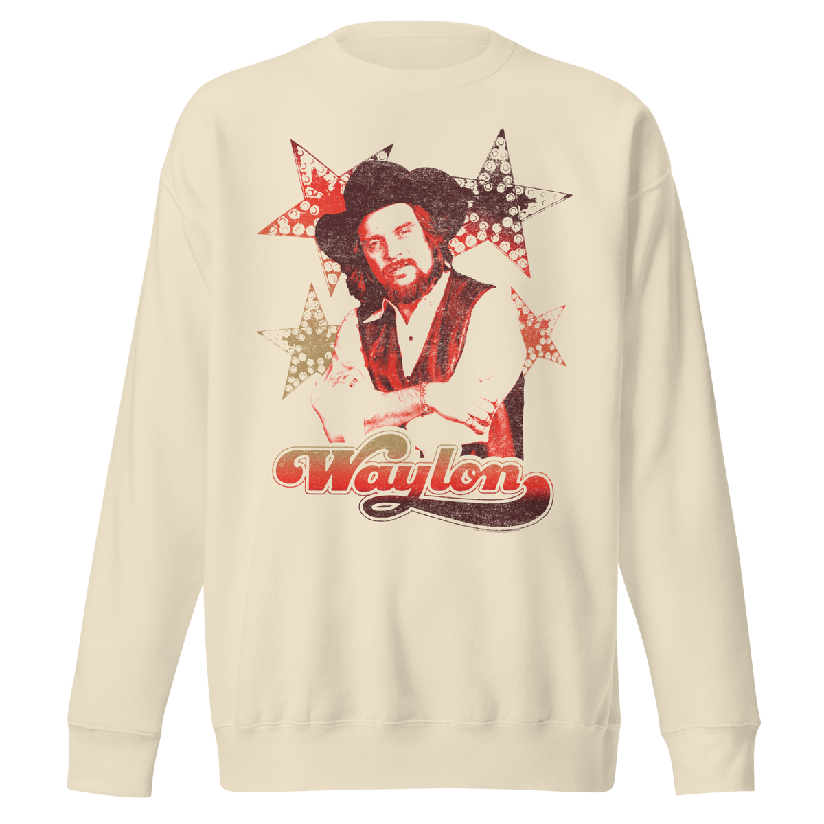 Stakes - Waylon Jennings Littlefields Finest Sweatshirt - Natural