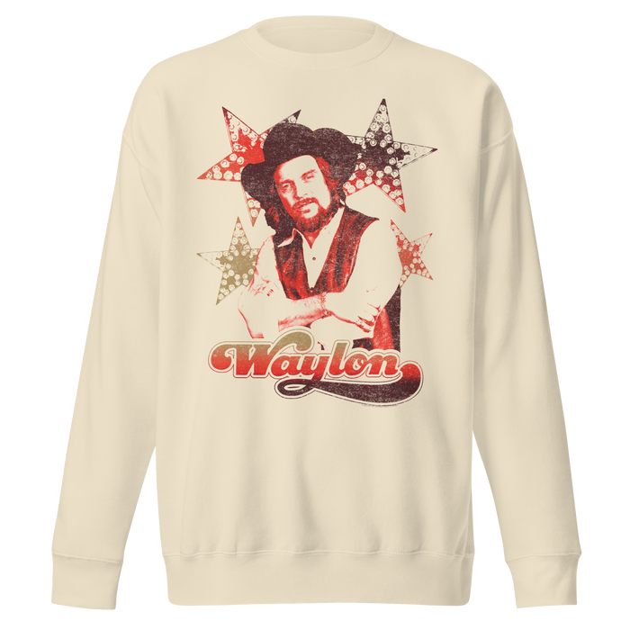 Stakes - Waylon Jennings Littlefields Finest Sweatshirt - Natural