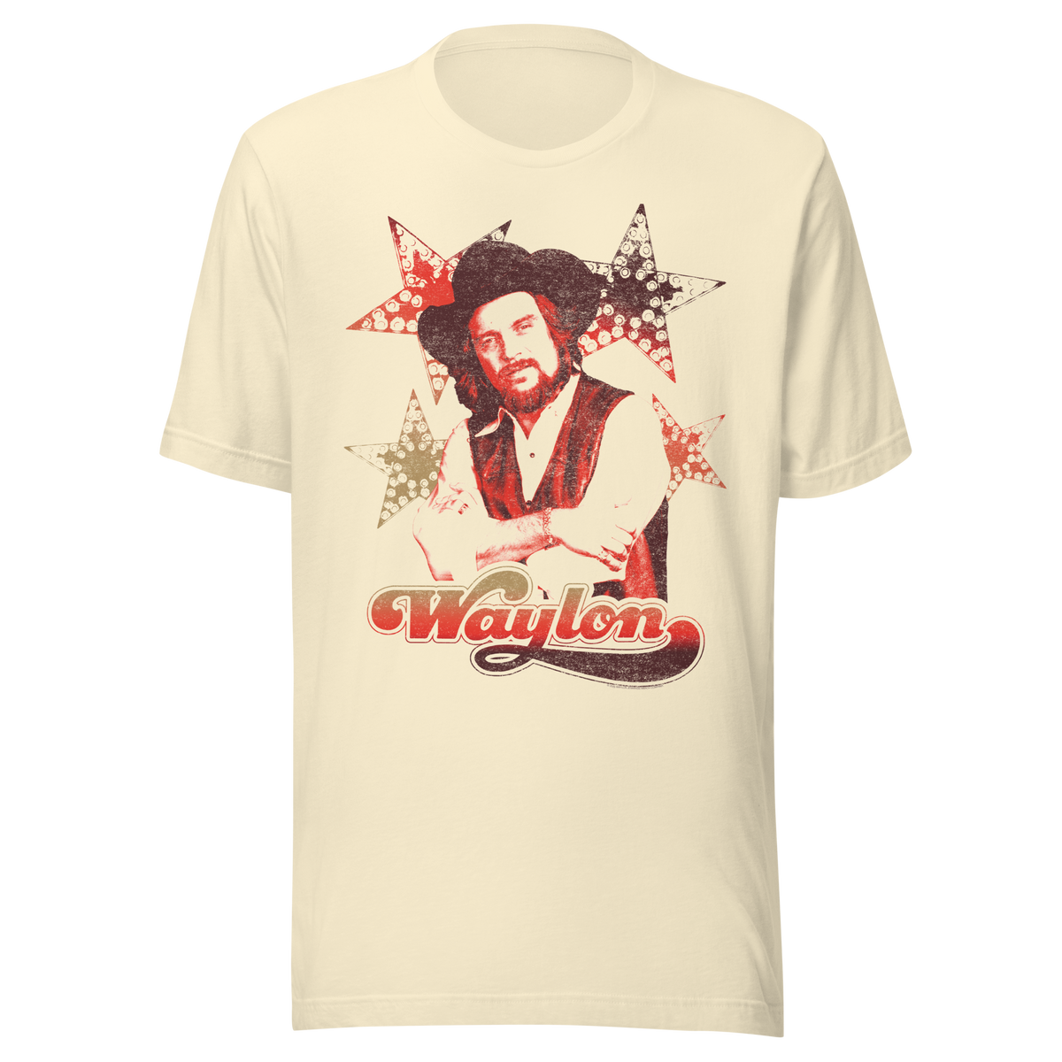 Stakes - Waylon Jennings Littlefields Finest T-Shirt - Natural