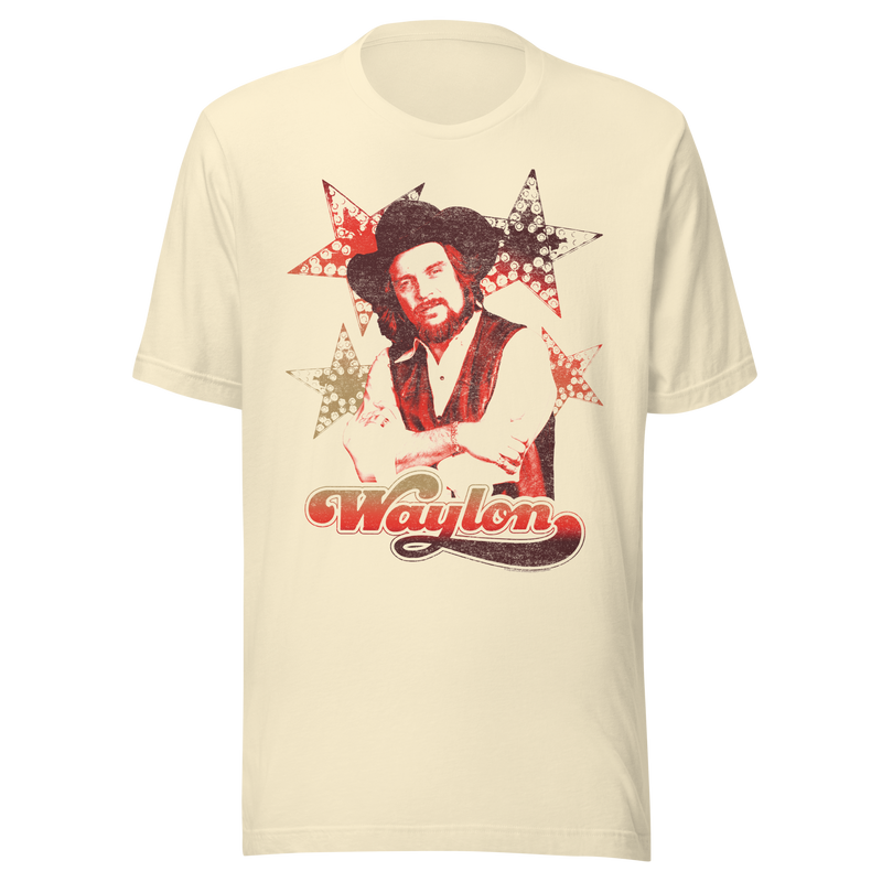 Stakes - Waylon Jennings Littlefields Finest T-Shirt - Natural