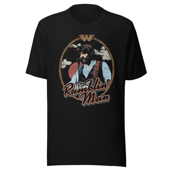 Stakes - Waylon Jennings Ramblin Man T-Shirt - Black