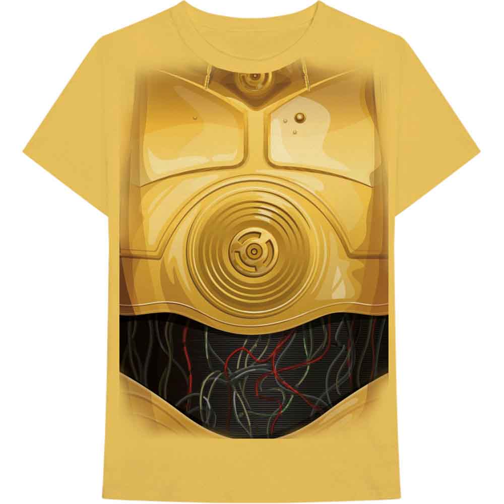 Star Wars - C-3PO Chest - T-Shirt Yellow