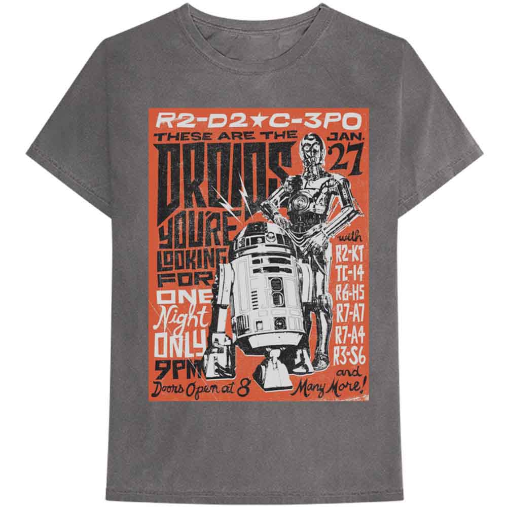 Star Wars - Droids Rock - T-Shirt Grey