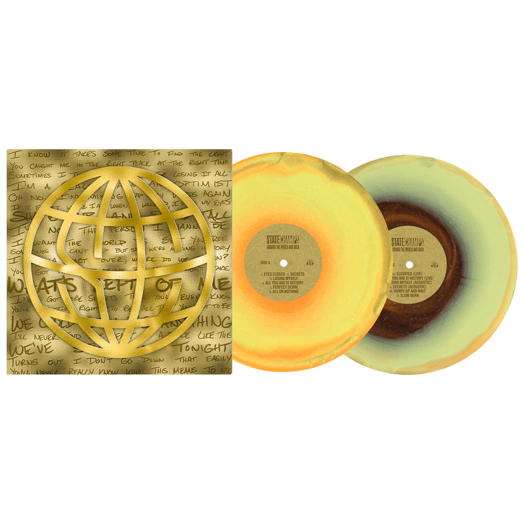 State Champs - Around The World And Back (10 Year Anniversary) [Orange/Yellow/Black Ice W/ Glitter Vinyl] [2LP] - Vinyl