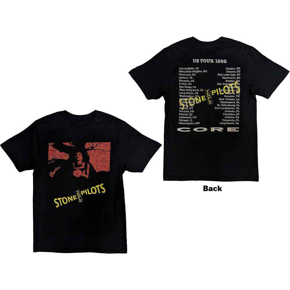 Stone Temple Pilots - Core US Tour '92 - T-Shirt Black