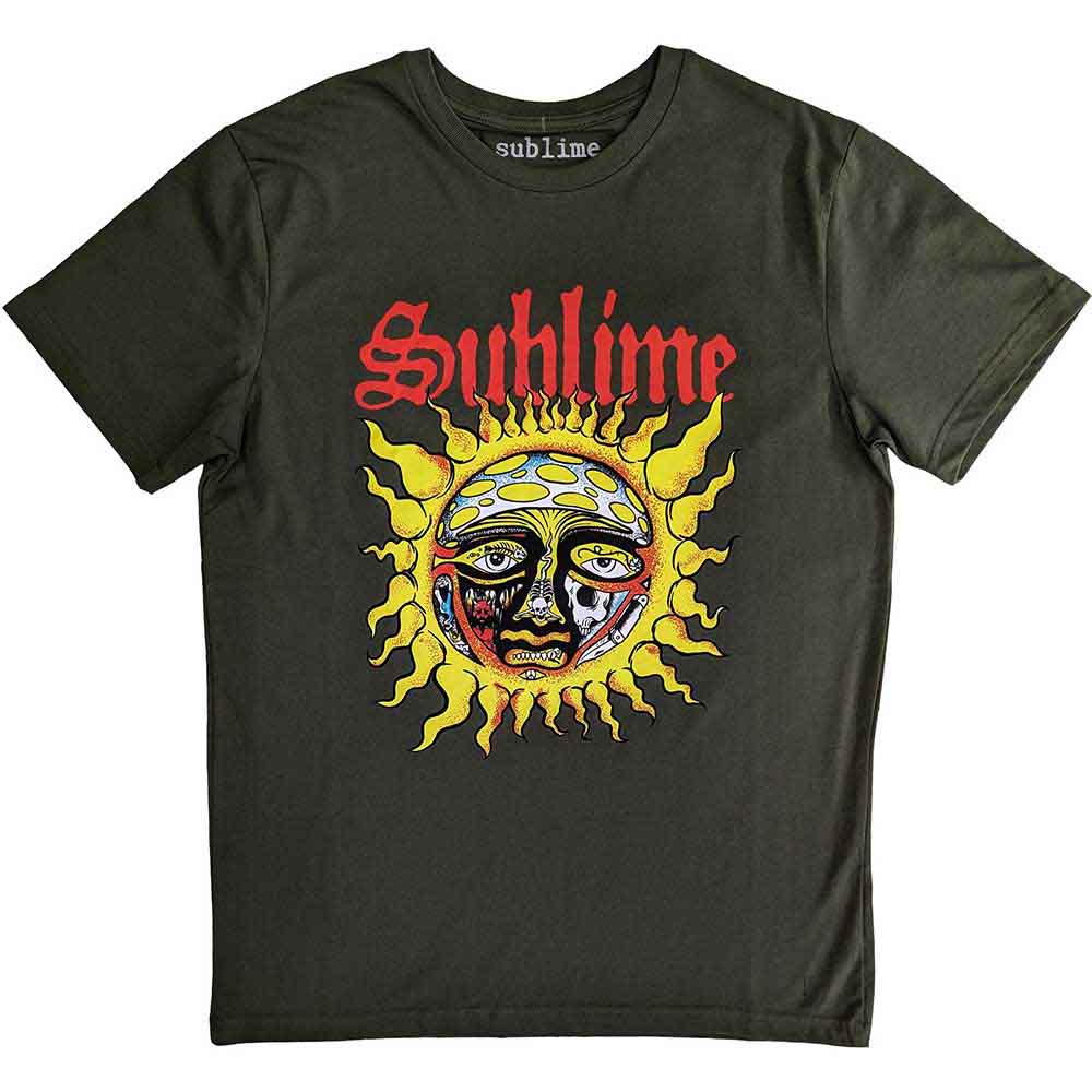 Sublime - Yellow Sun - T-Shirt Green