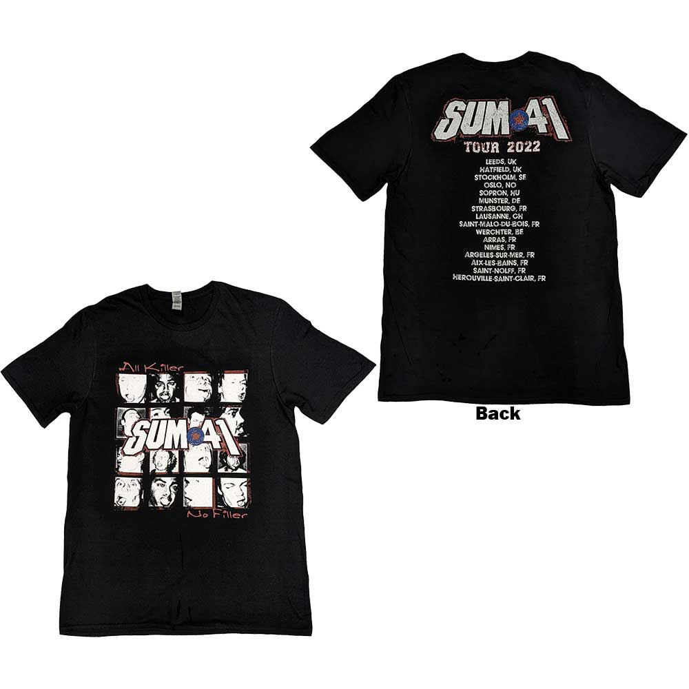 Sum 41 - AKNF Grid European Tour 2022 - T-Shirt Black