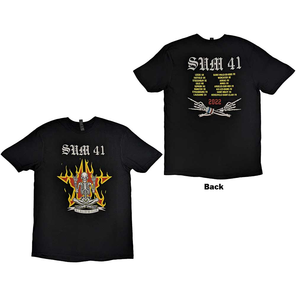 Sum 41 - AKNF Skeleton European Tour 2022 - T-Shirt Black